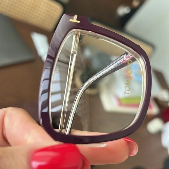 AUTHENTIC Tom Ford Large Square Optical Frame Glasses NWOT - Picture 5 of 8